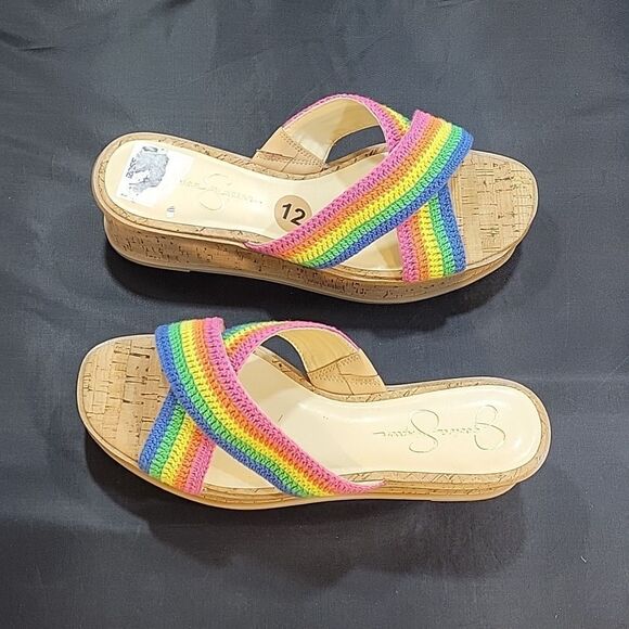 BRAND NEW JESSICA SIMPSON ELIZA CROCHET PLATFORM SANDAL S2 - Picture 12 of 16